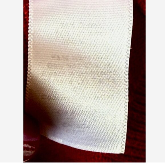 Talbots Women’s Red Cable Knit Full Zip Cardigan Sweater Size X - Picture 7 of 8